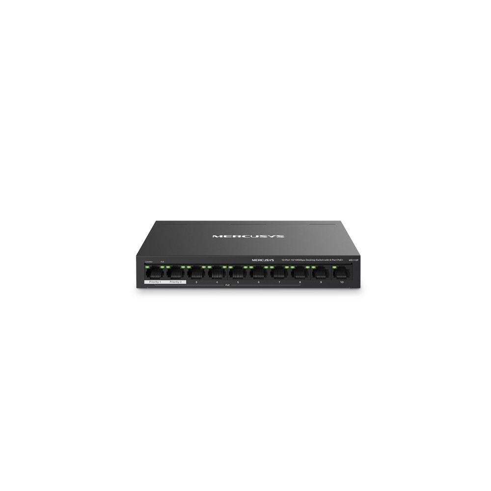 Produktbild för Mercusys MS110P V1 - switch - 10 portar
