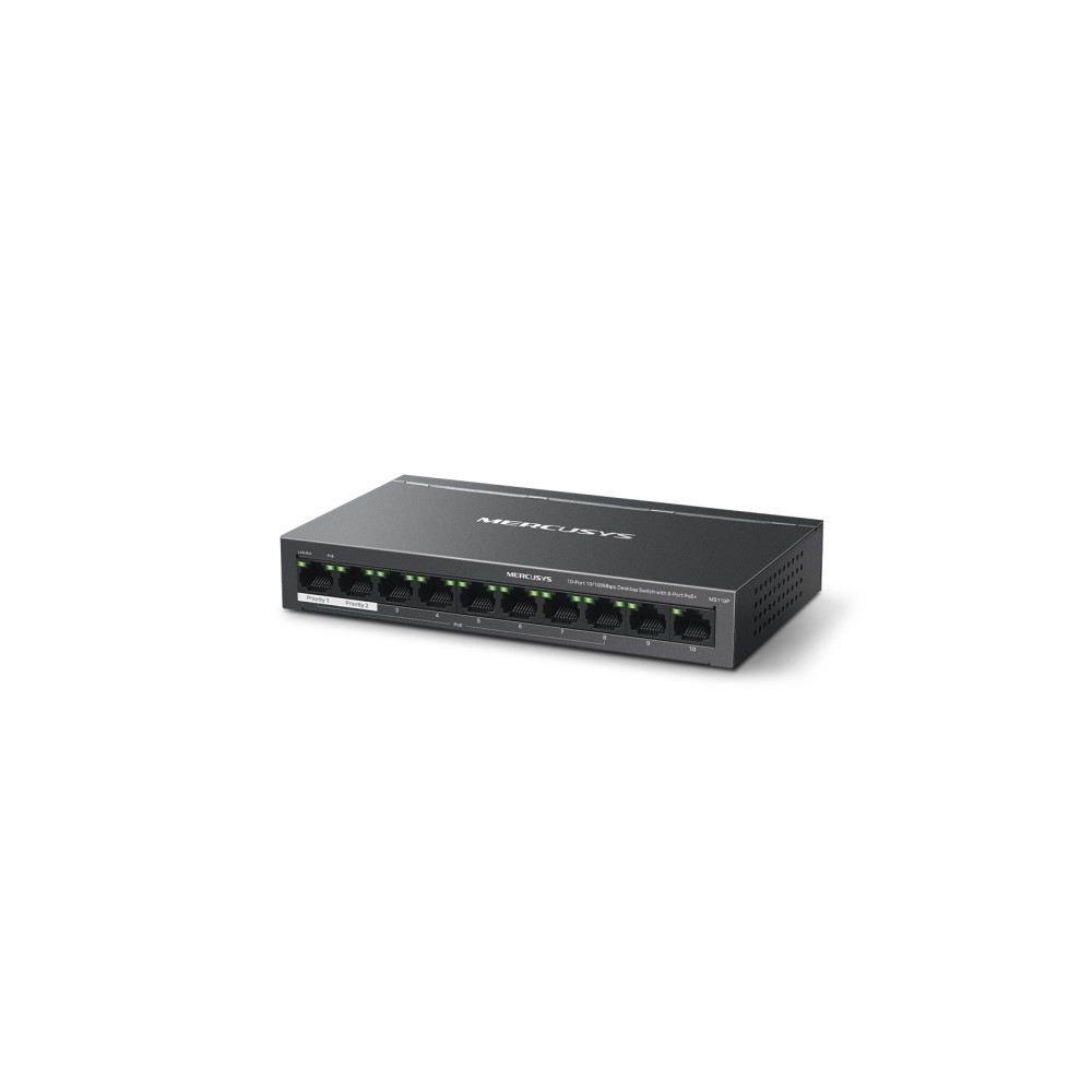 Produktbild för Mercusys MS110P V1 - switch - 10 portar