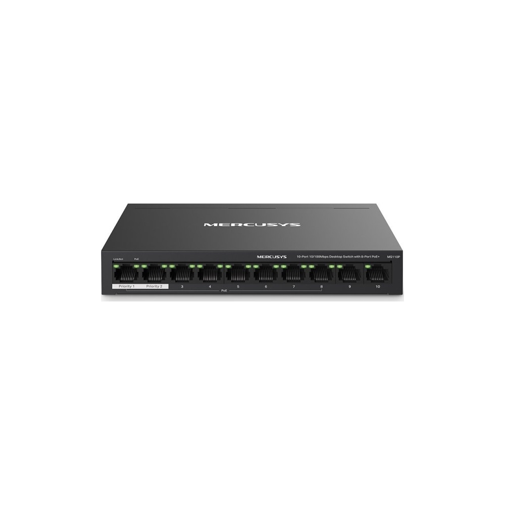 Produktbild för Mercusys MS110P V1 - switch - 10 portar