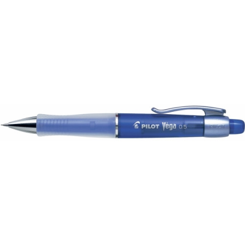 PILOT Stiftpenna, Pilot Vega, 0,5 mm, transparent, blå, 12 st/förp...