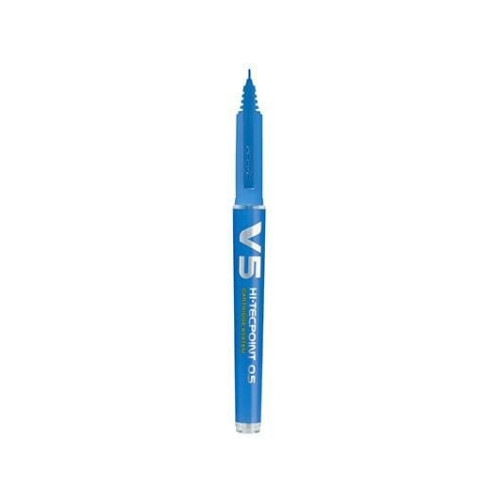 Pilot Pen Rullpenna, Pilot Hi-Tecpoint V5, refillbar, 0,5 mm, blå — 10...