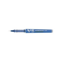 Produktbild för Rullpenna, Pilot Hi-Tecpoint V5, refillbar, 0,5 mm, blå — 10...