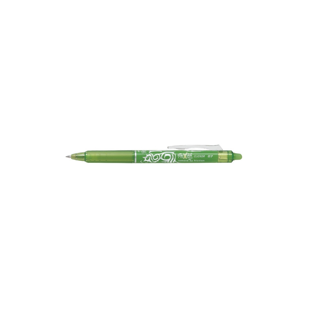 Produktbild för Rullpenna Pilot FriXion Clicker RT 0,7 mm limegrön (12-pack)