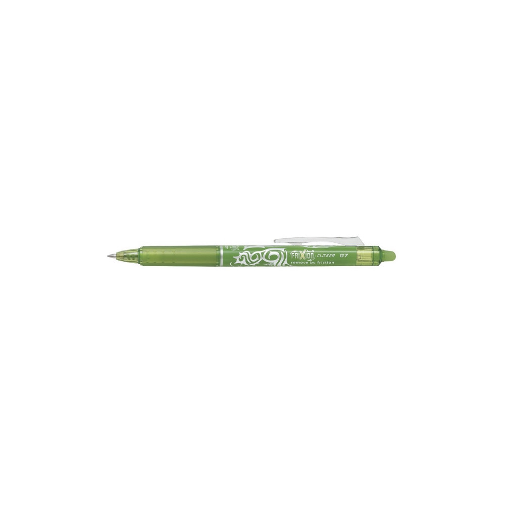 Produktbild för Rullpenna Pilot FriXion Clicker RT 0,7 mm limegrön (12-pack)