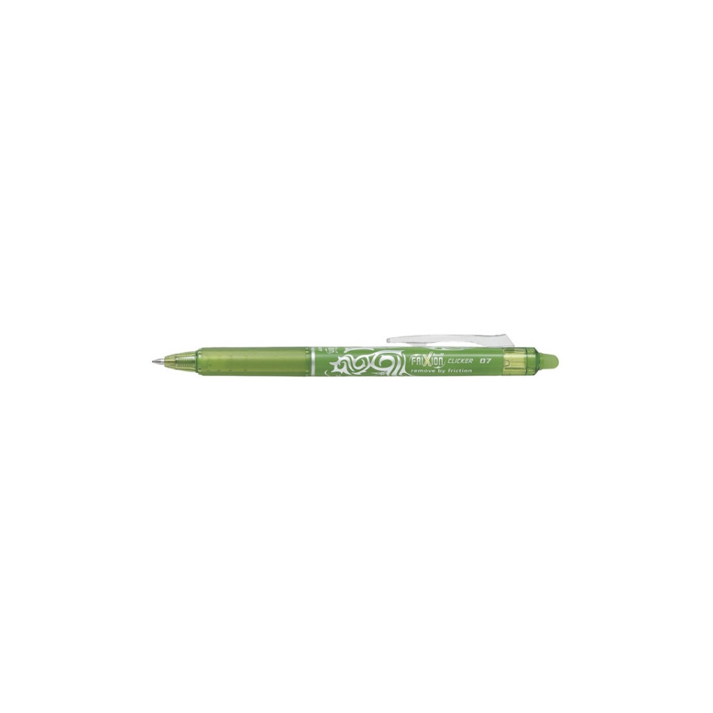 Produktbild för Rullpenna Pilot FriXion Clicker RT 0,7 mm limegrön (12-pack)