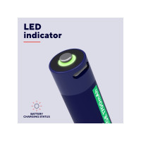 Produktbild för Trust batteri - USB-C - 2 x AA-typ