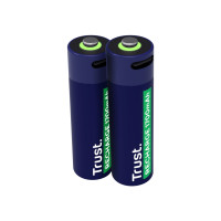 Produktbild för Trust batteri - USB-C - 2 x AA-typ