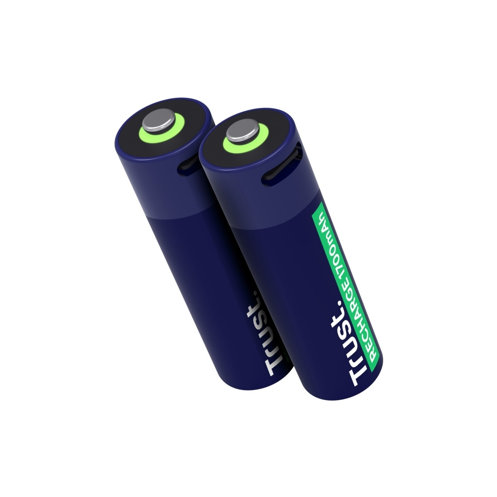 Produktbild för Trust batteri - USB-C - 2 x AA-typ