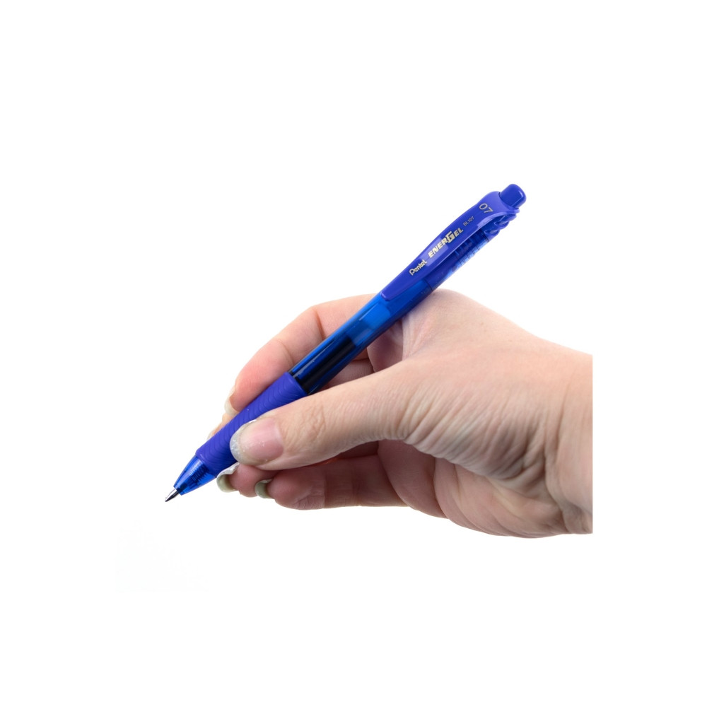 Produktbild för Gelpenna Pentel EnerGel X BL107, påfyllningsbar, 0,7 mm, blå...