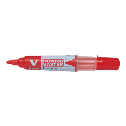 Pilot Pen Whiteboardpennor, PILOT BeGreen V-Board Master, rund, röd, f...