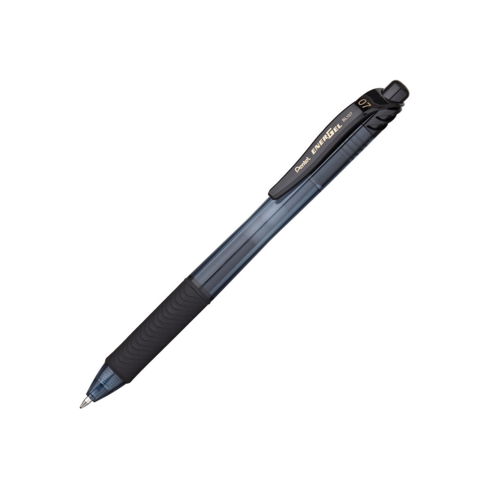 Produktbild för Gelpenna Pentel BL107, 0,7 mm, påfyllbar, svart, förpackning...