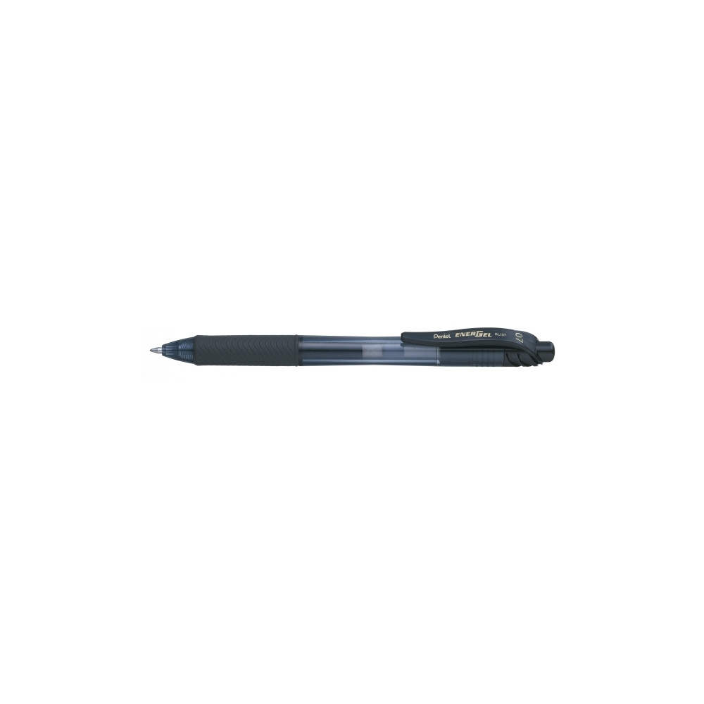 Produktbild för Gelpenna Pentel BL107, 0,7 mm, påfyllbar, svart, förpackning...