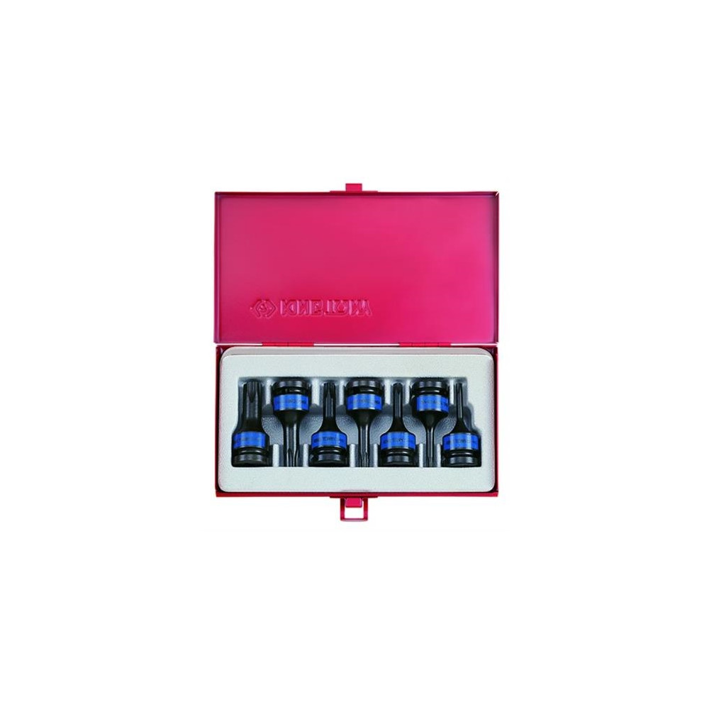 Produktbild för KING TONY 1/2" TORX TIP SUCKS 7-delar T25