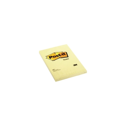3M Klisterlappar, Post-it 659, olinjade, BxL: 101 x 152 mm, gul...
