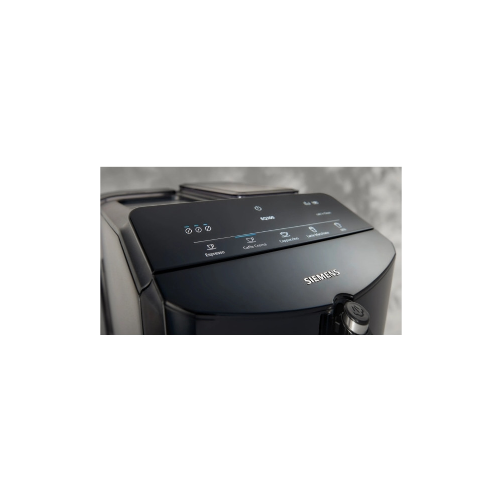 Produktbild för Siemens EQ.300 TF301E19 - automatisk kaffekokare med mjölkskummare - 15 bar - pianosvart