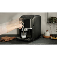Produktbild för Siemens EQ.300 TF301E19 - automatisk kaffekokare med mjölkskummare - 15 bar - pianosvart