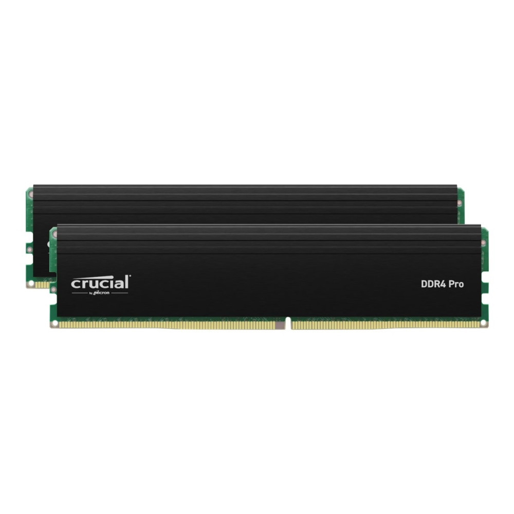 Produktbild för Crucial - DDR4 - sats - 32 GB: 2 x 16 GB - DIMM 288-pin / PC4-25600 - ej buffrad
