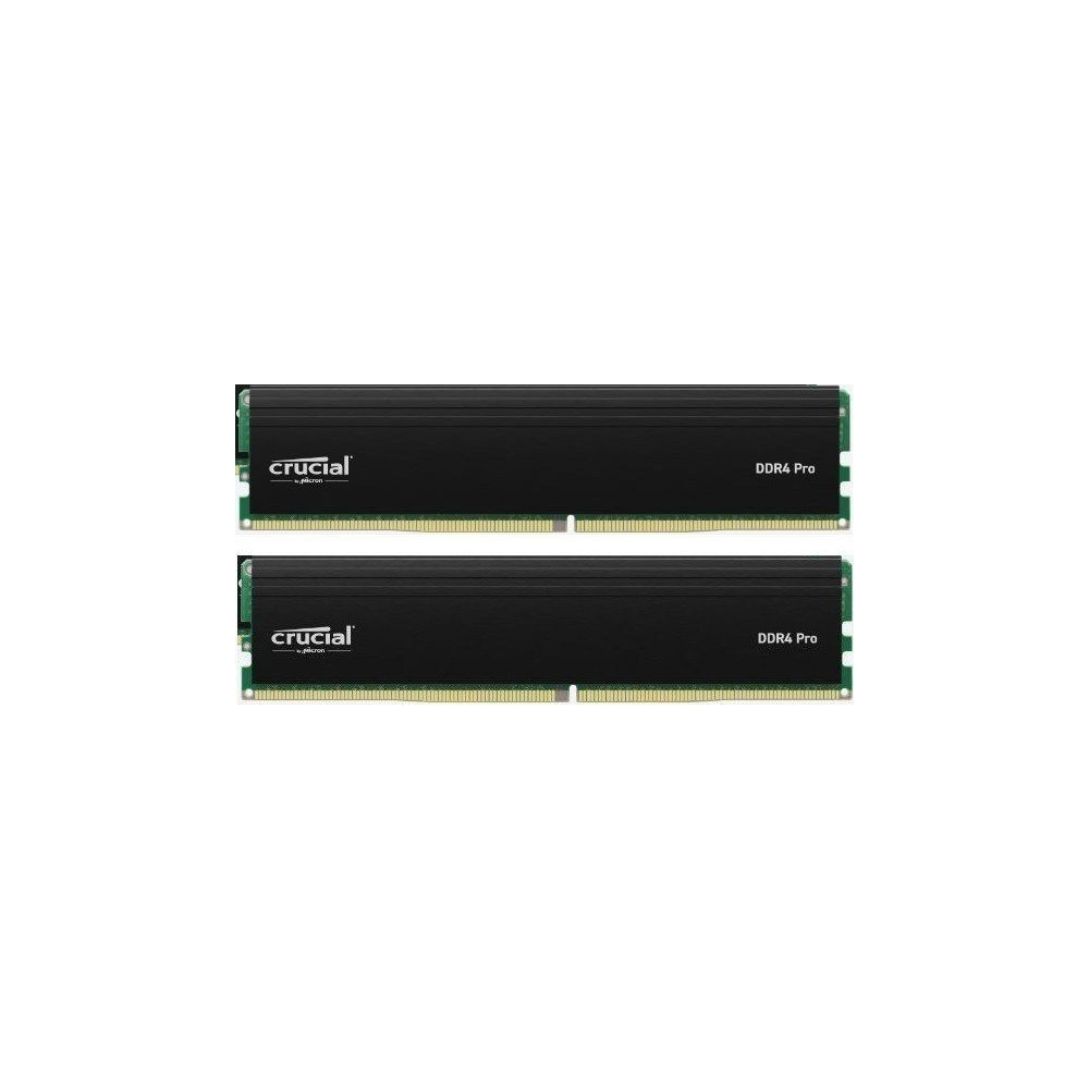 Produktbild för Crucial - DDR4 - sats - 32 GB: 2 x 16 GB - DIMM 288-pin / PC4-25600 - ej buffrad