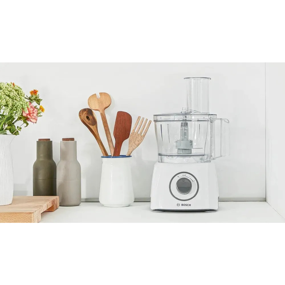 Produktbild för Bosch MultiTalent 3 MCM3100W - matberedare - 800 W - vit / grå