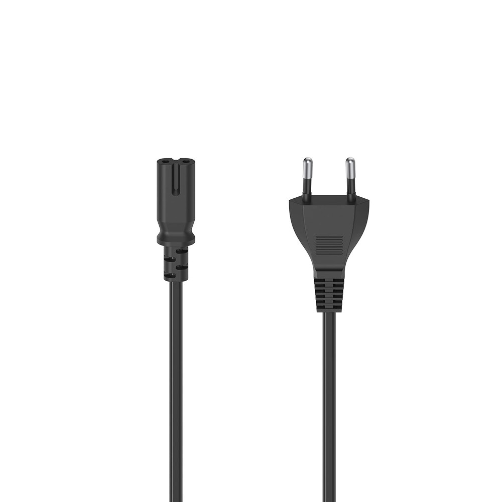 Produktbild för Mains Cable Euro Plug Black 5.0m