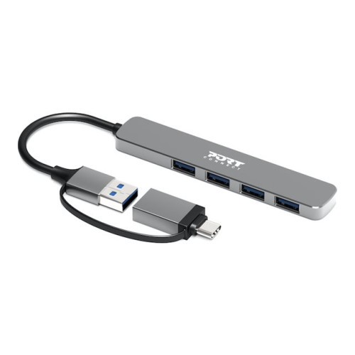 PORT CONNECT PORT Connect - hubb - USB-C/USB-A - 4 portar