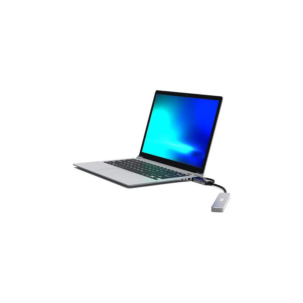 Produktbild för PORT Connect - hubb - USB-C/USB-A - 4 portar
