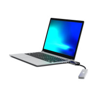 Produktbild för PORT Connect - hubb - USB-C/USB-A - 4 portar