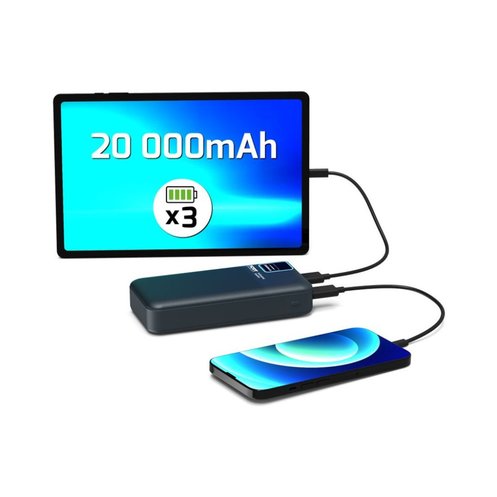 Produktbild för PORT Connect Enduring power bank - Li-pol - 2 x USB
