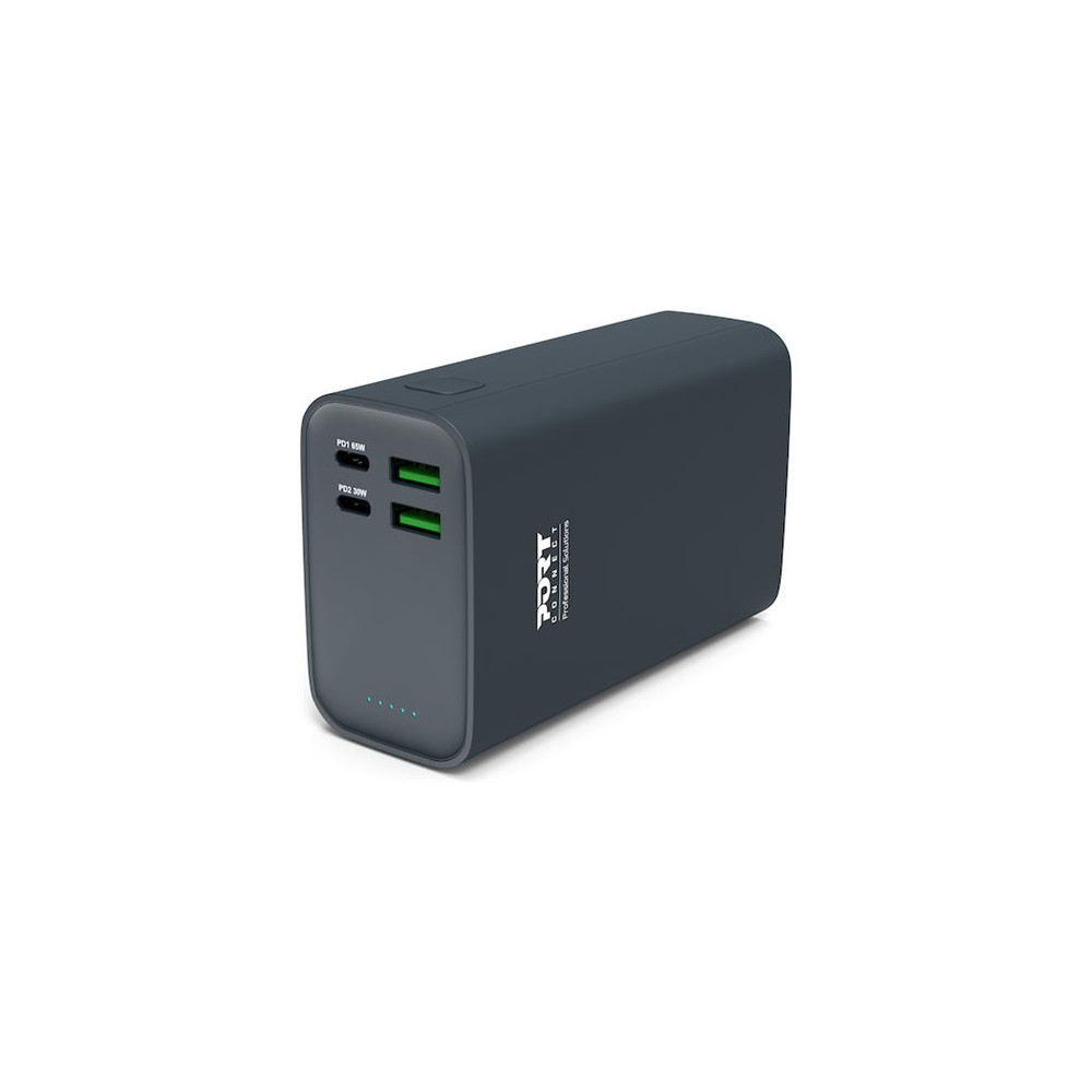 Produktbild för PORT Connect power bank - Li-pol - 2 x USB-C, 2 x USB - 65 Watt