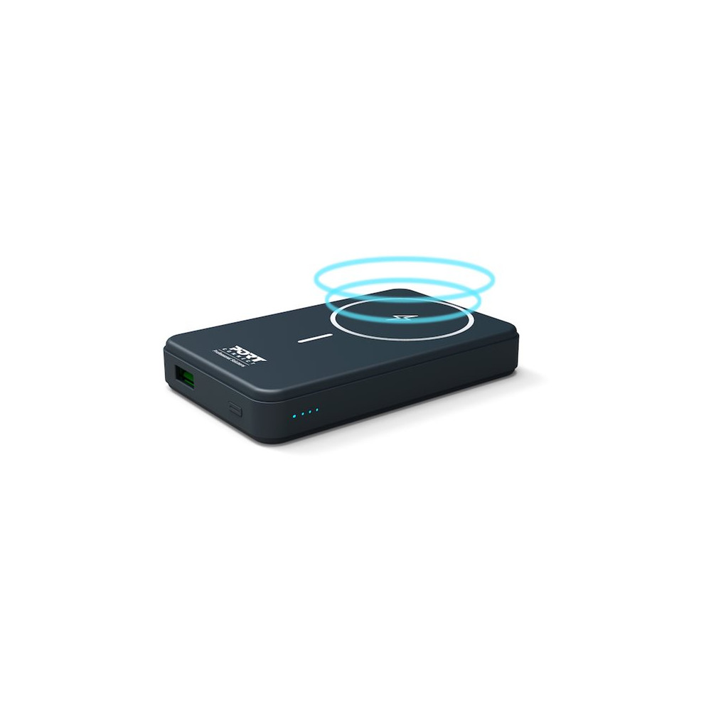 Produktbild för PORT Connect trådlös powerbank - Li-pol - USB typ A, USB-C - 20 Watt