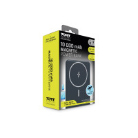 Produktbild för PORT Connect trådlös powerbank - Li-pol - USB typ A, USB-C - 20 Watt