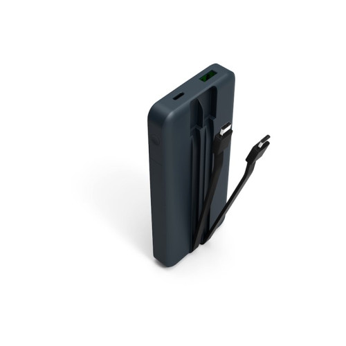 PORT CONNECT PORT Connect power bank - med inbyggda USB-C-kablar - Li-pol - 3 x USB-C, USB - 20 Watt