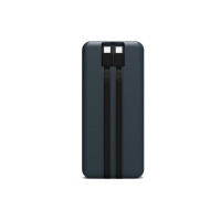 Produktbild för PORT Connect power bank - med inbyggda USB-C-kablar - Li-pol - 3 x USB-C, USB - 20 Watt