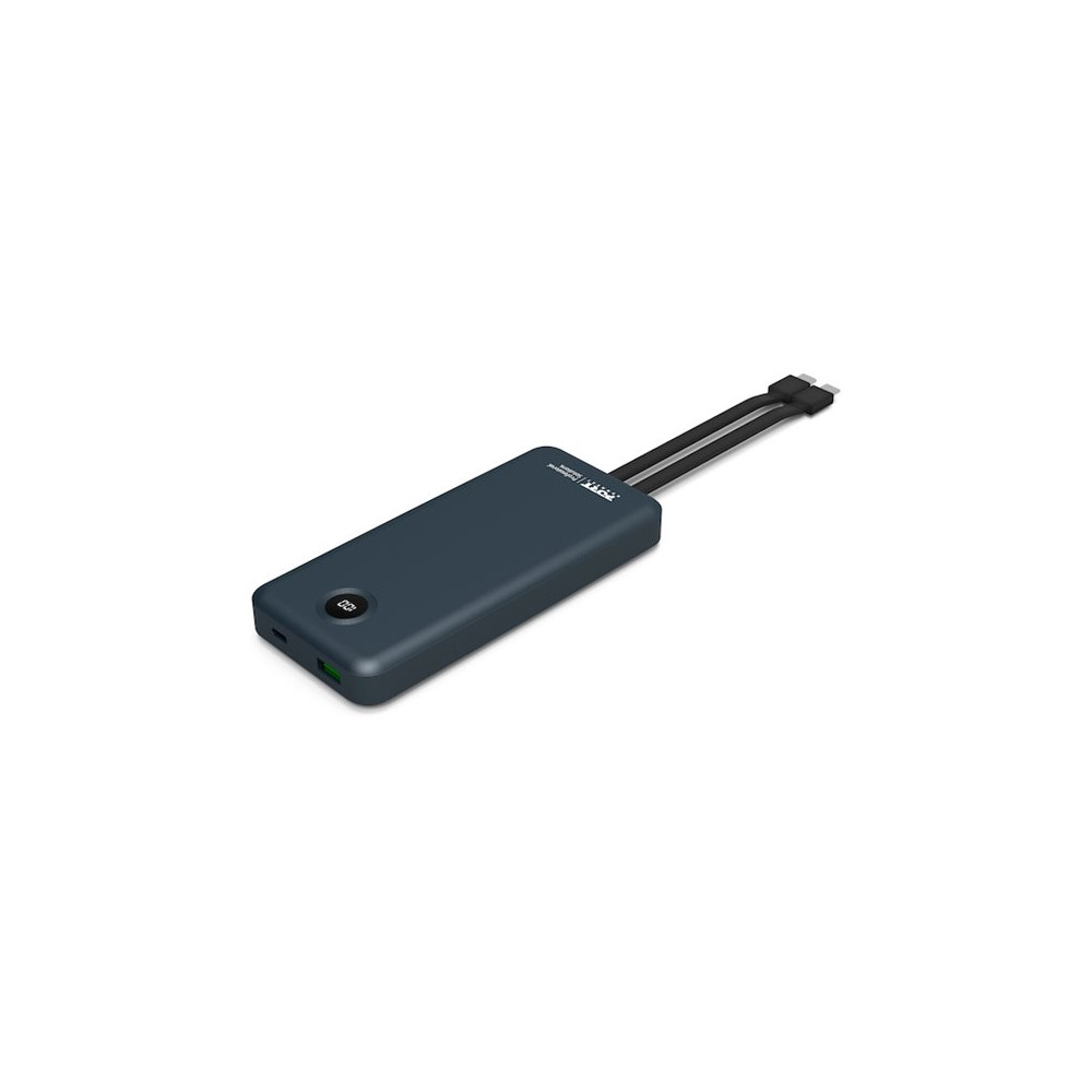 Produktbild för PORT Connect power bank - med inbyggda USB-C-kablar - Li-pol - 3 x USB-C, USB - 20 Watt