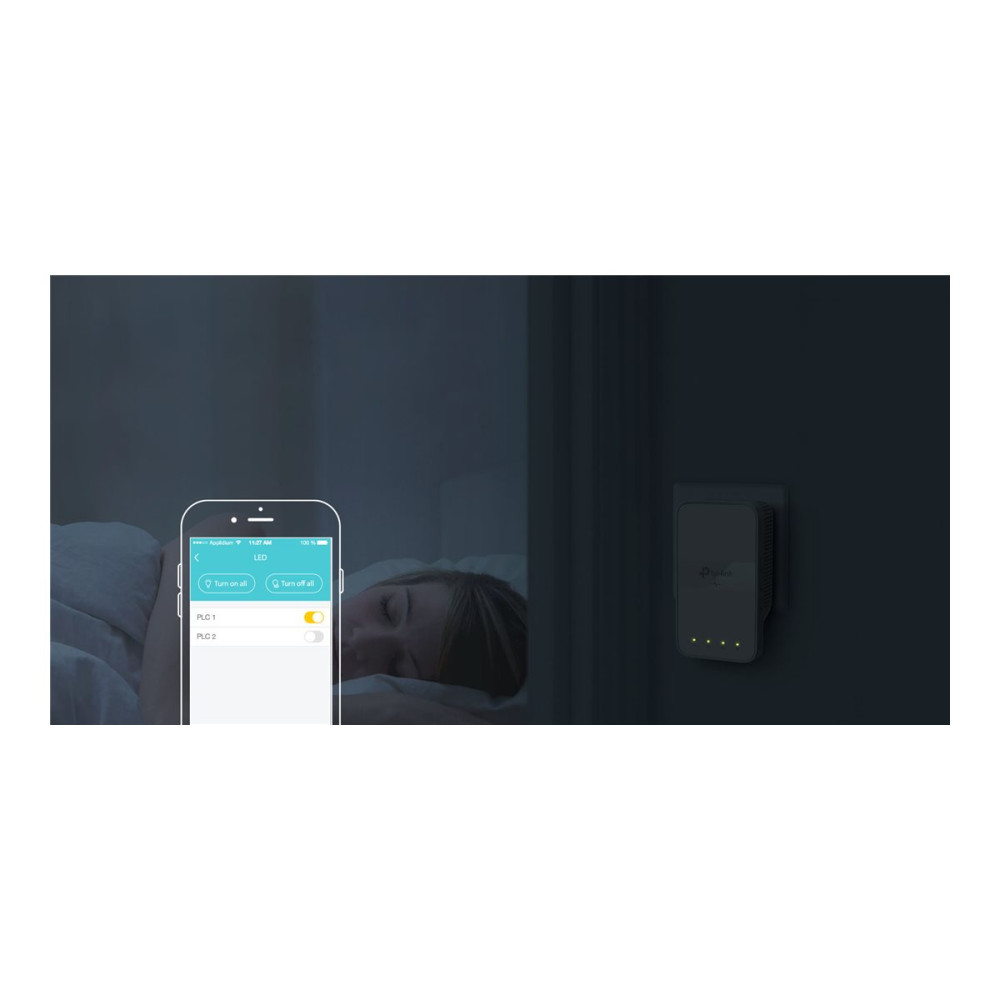 Produktbild för TP-Link TL-WPA7617 V1.8 - Powerline-adapter - Wi-Fi 5 - vägginsticksbar