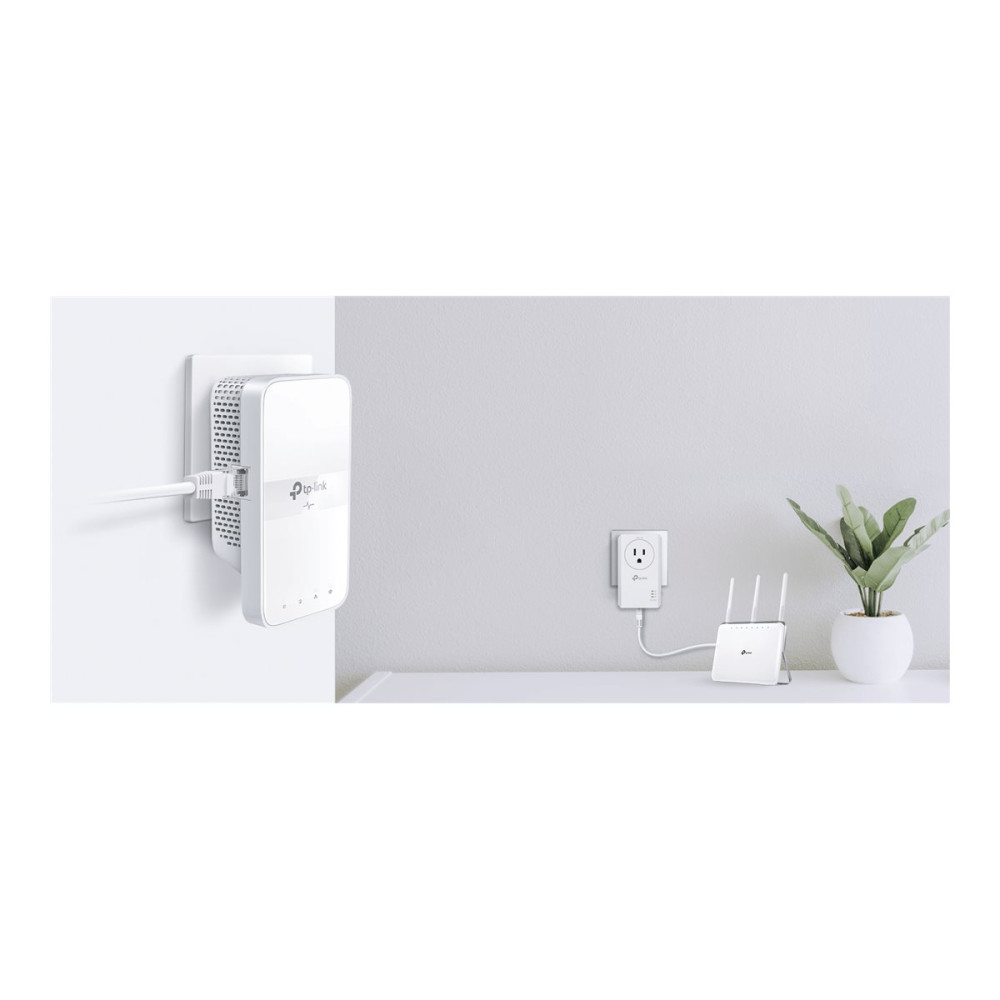 Produktbild för TP-Link TL-WPA7617 V1.8 - Powerline-adapter - Wi-Fi 5 - vägginsticksbar