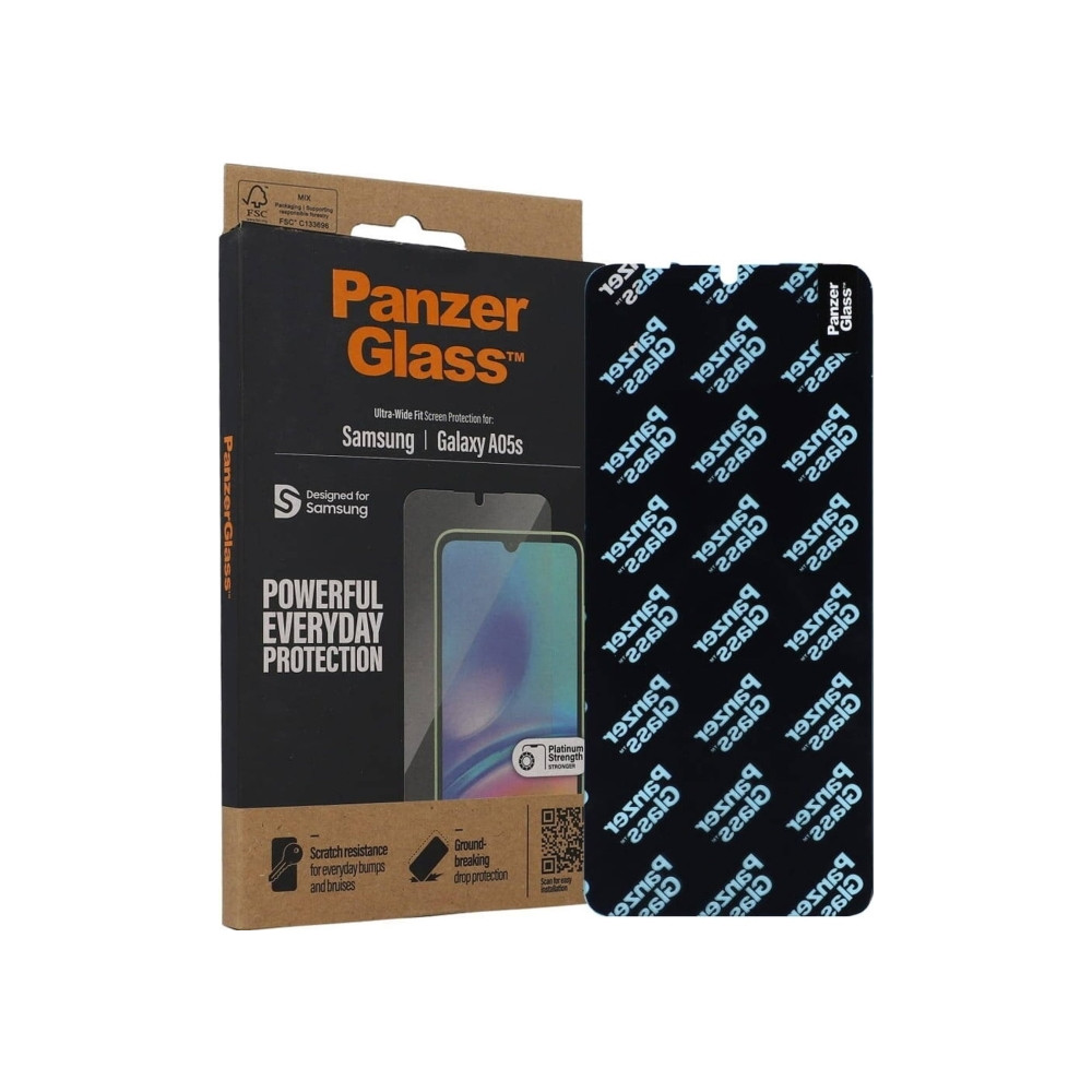 Produktbild för PanzerGlass - skärmskydd för mobiltelefon - ultrabred passning
