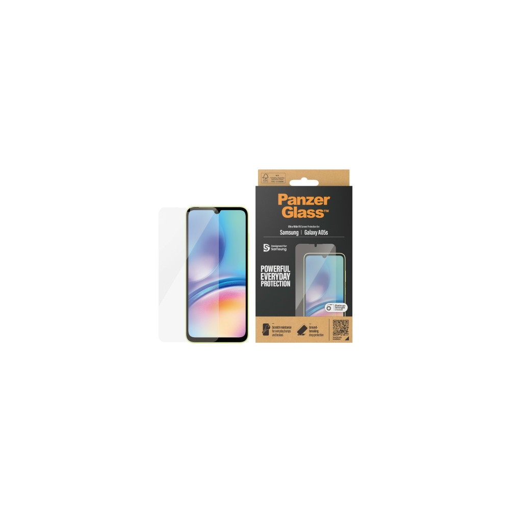 Produktbild för PanzerGlass - skärmskydd för mobiltelefon - ultrabred passning