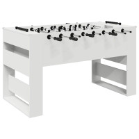 Produktbild för Foosballbord Vit 146,5 x 74 x 85 cm Konstruerat trä