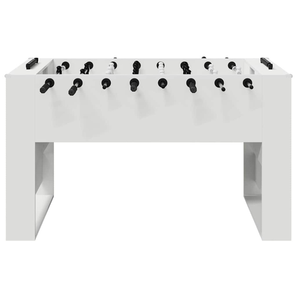 Produktbild för Foosballbord Vit 146,5 x 74 x 85 cm Konstruerat trä