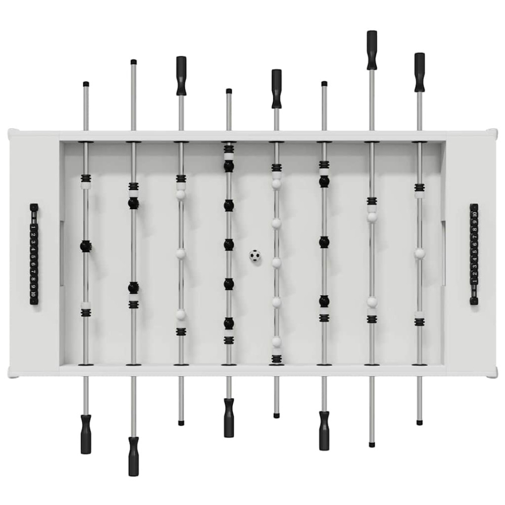 Produktbild för Foosballbord Vit 146,5 x 74 x 85 cm Konstruerat trä