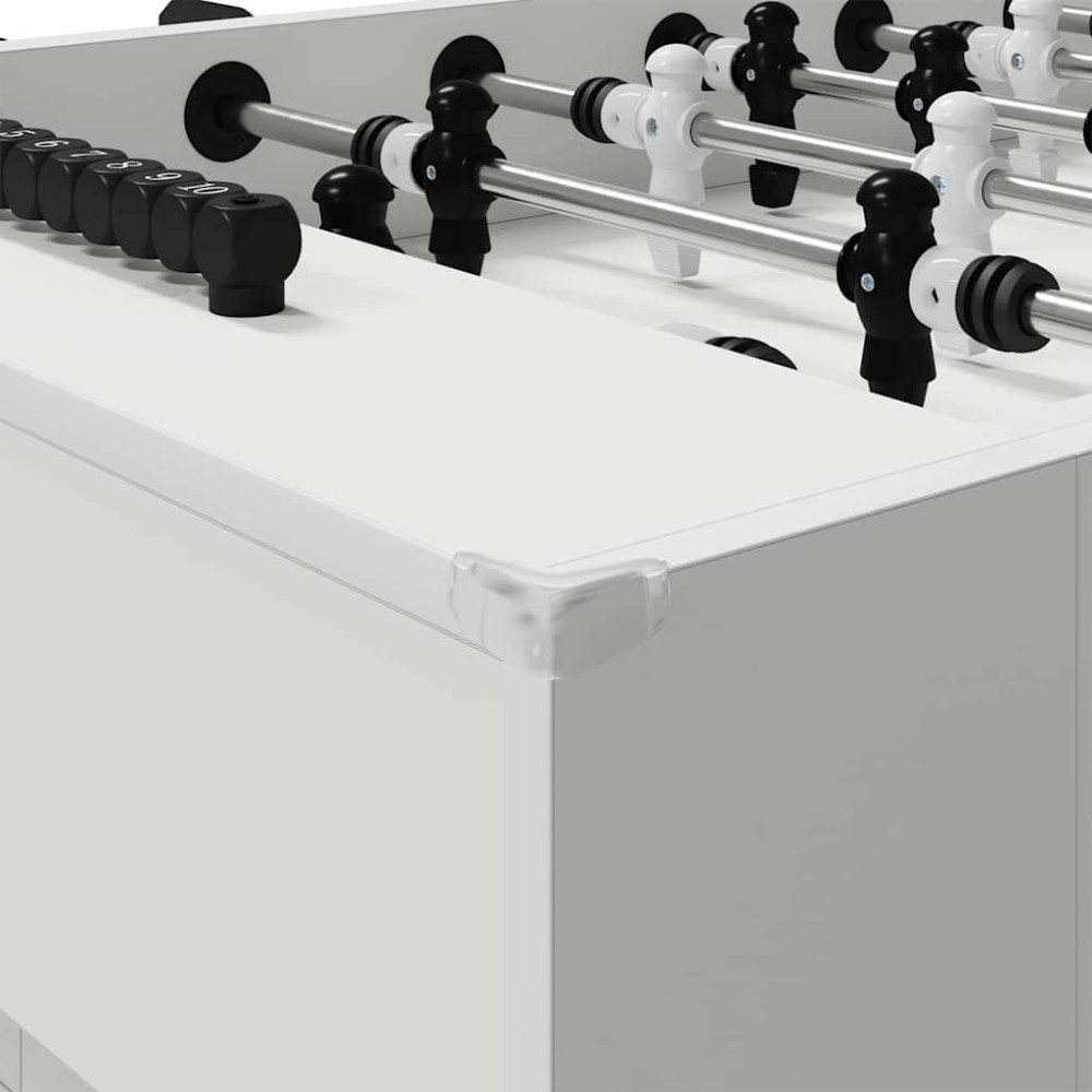 Produktbild för Foosballbord Vit 146,5 x 74 x 85 cm Konstruerat trä