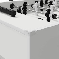Produktbild för Foosballbord Vit 146,5 x 74 x 85 cm Konstruerat trä