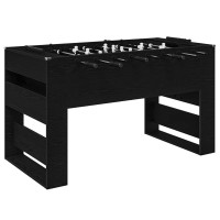 Produktbild för Foosballbord Svart Ek 146,5 x 74 x 85 cm Konstruerat trä