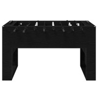 Produktbild för Foosballbord Svart Ek 146,5 x 74 x 85 cm Konstruerat trä