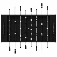 Produktbild för Foosballbord Svart Ek 146,5 x 74 x 85 cm Konstruerat trä