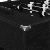 Produktbild för Foosballbord Svart Ek 146,5 x 74 x 85 cm Konstruerat trä