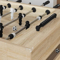 Produktbild för Foosballbord Sonoma-ek 146,5 x 74 x 85 cm Konstruerat trä