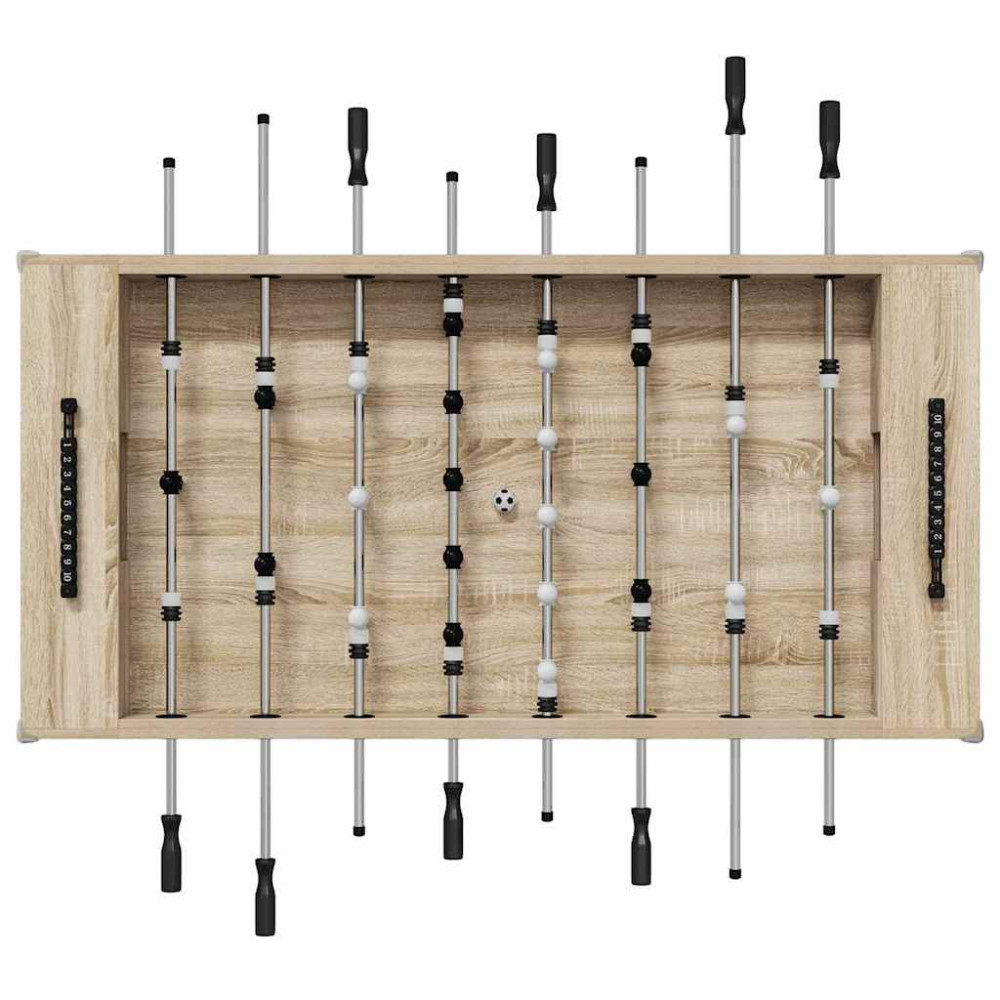 Produktbild för Foosballbord Sonoma-ek 146,5 x 74 x 85 cm Konstruerat trä