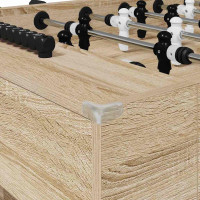 Produktbild för Foosballbord Sonoma-ek 146,5 x 74 x 85 cm Konstruerat trä